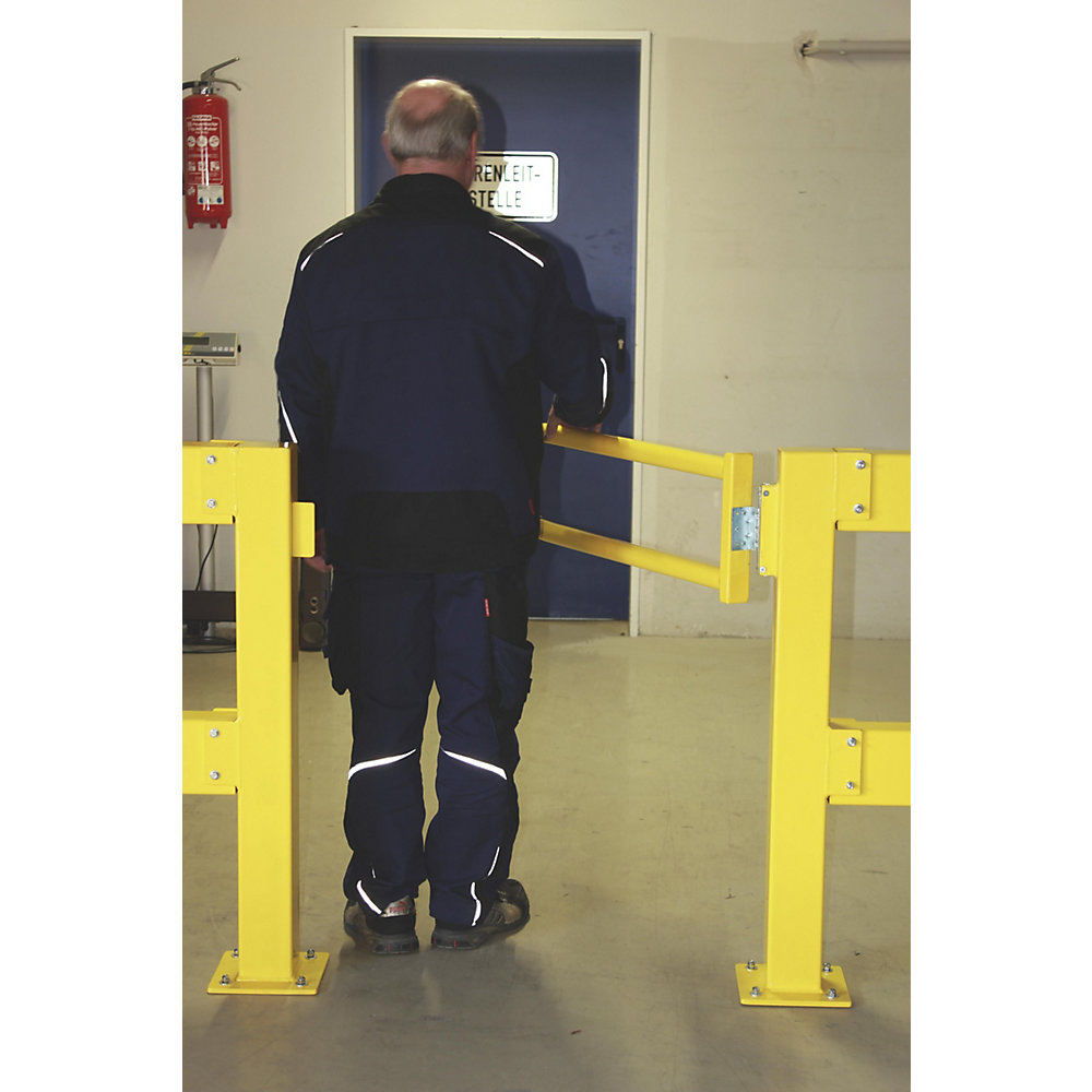 CrashStop Porte de Sécurité en Acier Jaune 1070x1000mm 2