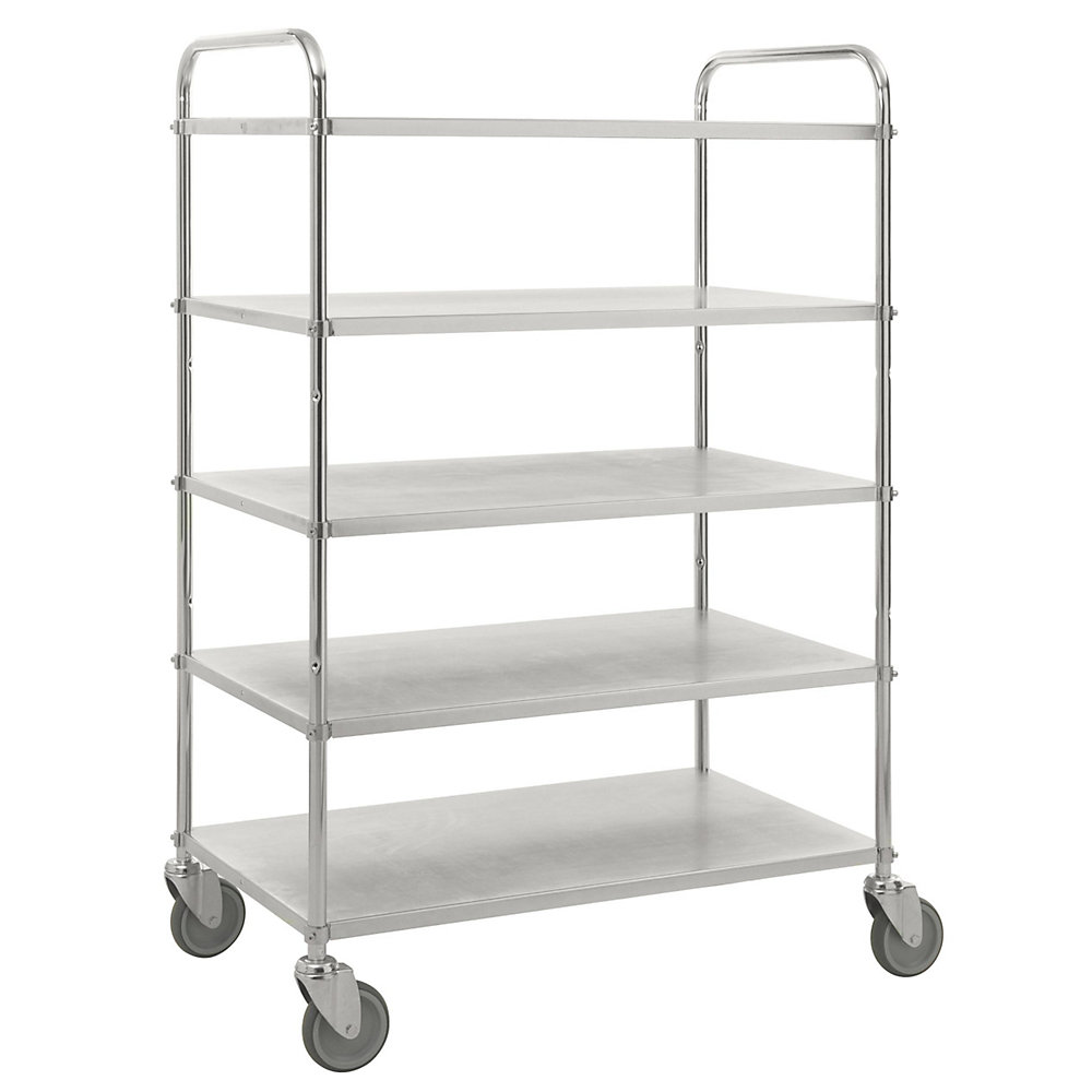 Chariot à tablettes léger hauteur 1445 mm