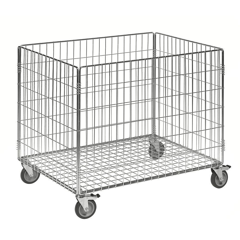 Chariot grillagé galvanisé