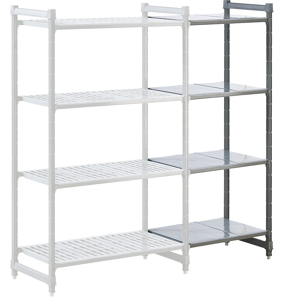 Rayonnage emboîtable modulaire en plastique