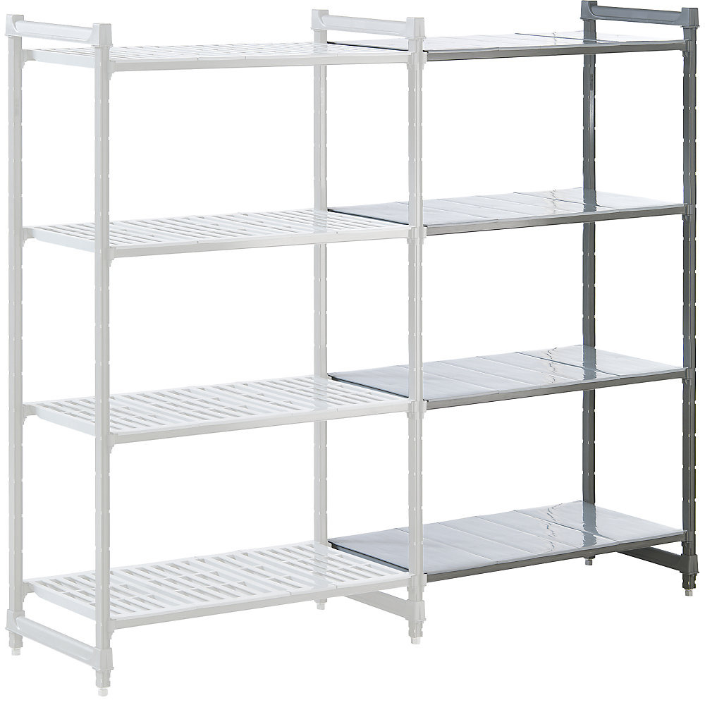 Rayonnage emboîtable modulaire en plastique