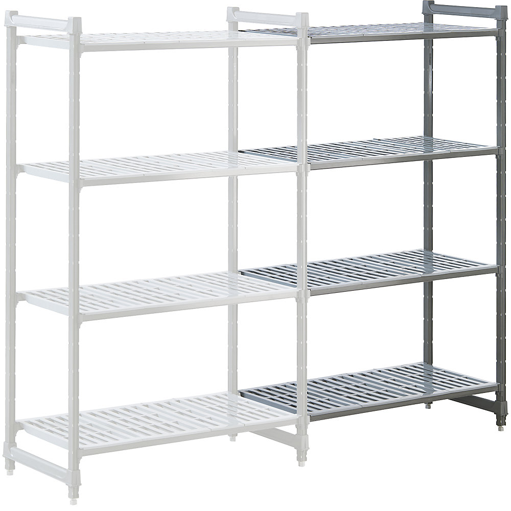 Rayonnage emboîtable modulaire en plastique