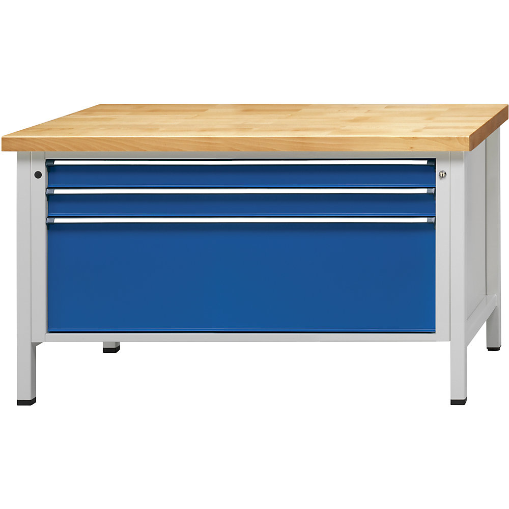 Établi de largeur 1500 mm, sur piétement