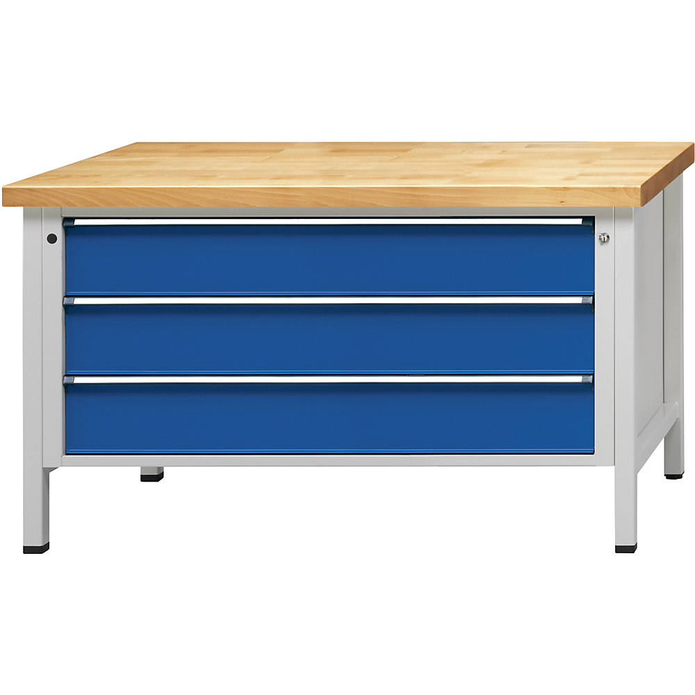 Établi de largeur 1500 mm, sur piétement