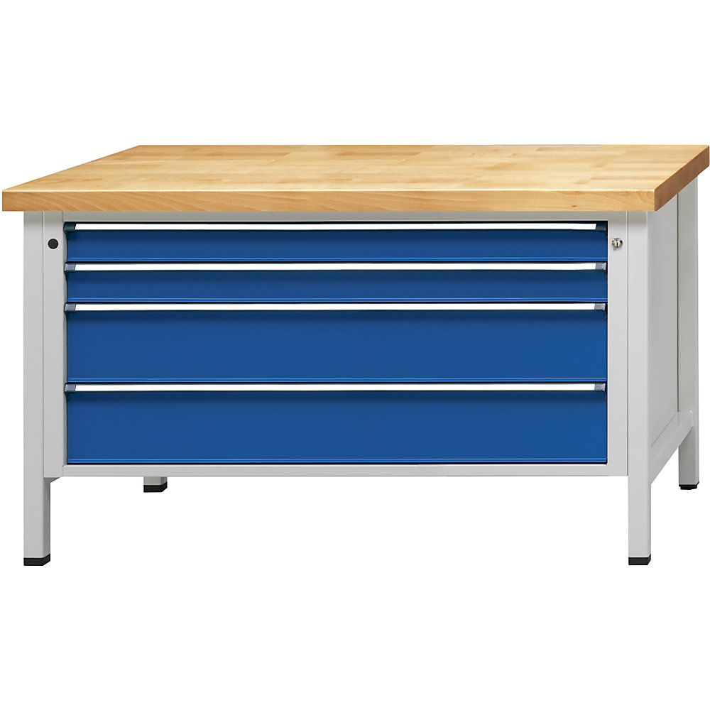 Établi de largeur 1500 mm, sur piétement