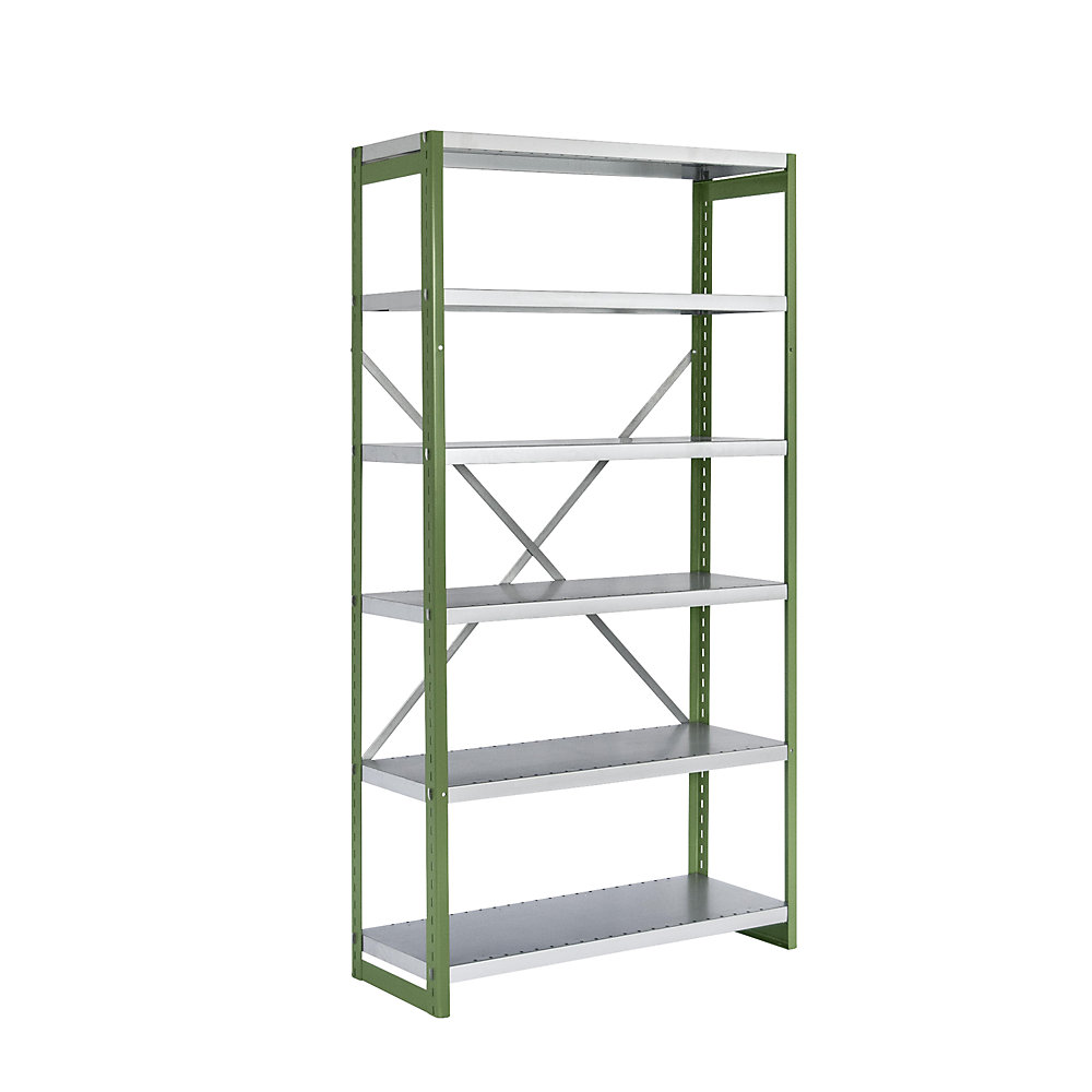 Rayonnage emboîtable couleur, version légère, largeur 1000 mm