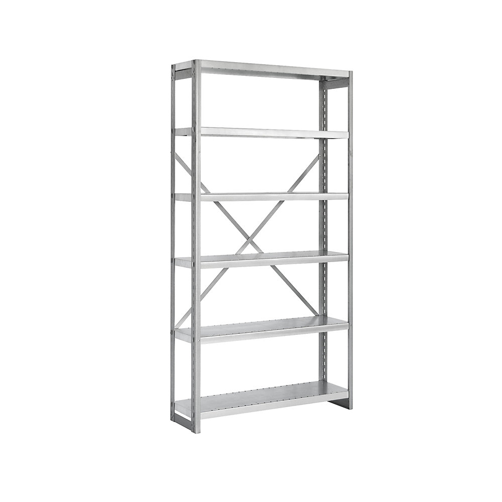 Rayonnage emboîtable couleur, version légère, largeur 1000 mm