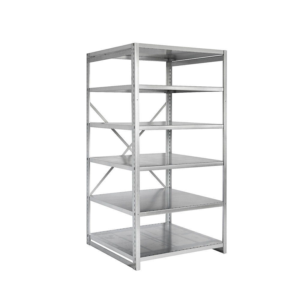 Rayonnage emboîtable couleur, version légère, largeur 1000 mm