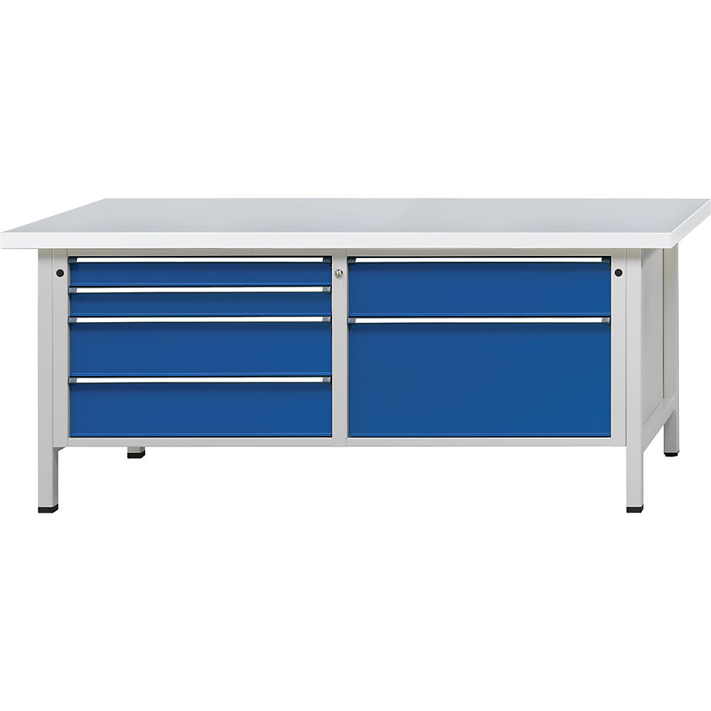 Établis de largeur 2000 mm, sur piétement