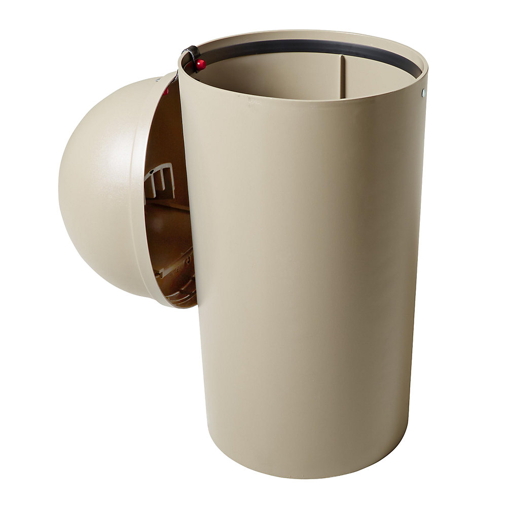 Rubbermaid 80L Fire-Resistant Waste Container Beige 2