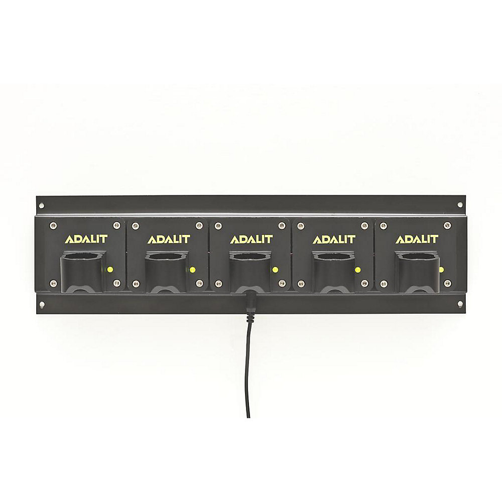 Chargeur pour lampes-torches ADALIT®, pour accumulateur au lithium-polymère, pour lampes de sécurité à 5 diodes