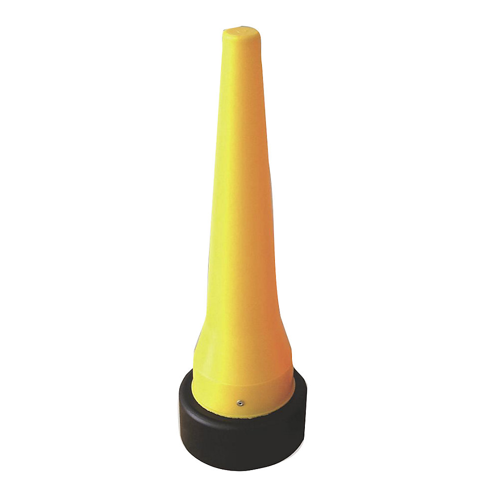 Cône de signalisation, à poser, jaune