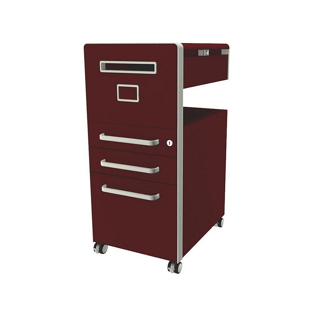 Meuble de rangement mobile Bite™ avec 1 tableau à épingler, ouvrable à gauche