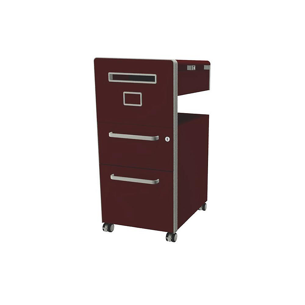 Meuble de rangement mobile Bite™ avec 1 tableau à épingler, ouvrable à gauche