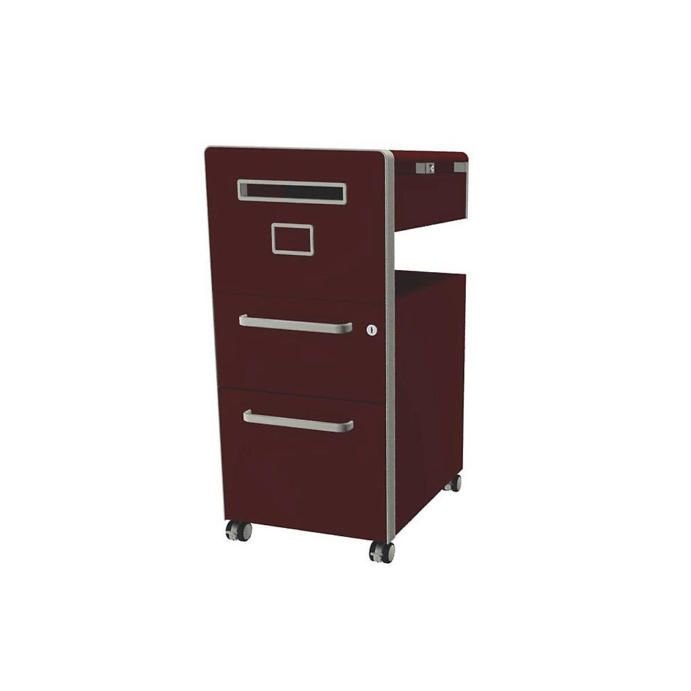 Meuble de rangement mobile Bite™ avec 1 tableau blanc, ouvrable à gauche