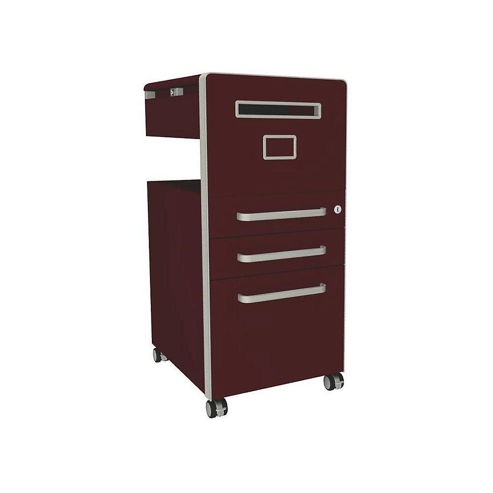 Meuble de rangement mobile Bite™ avec 1 tableau à épingler, ouvrable à droite