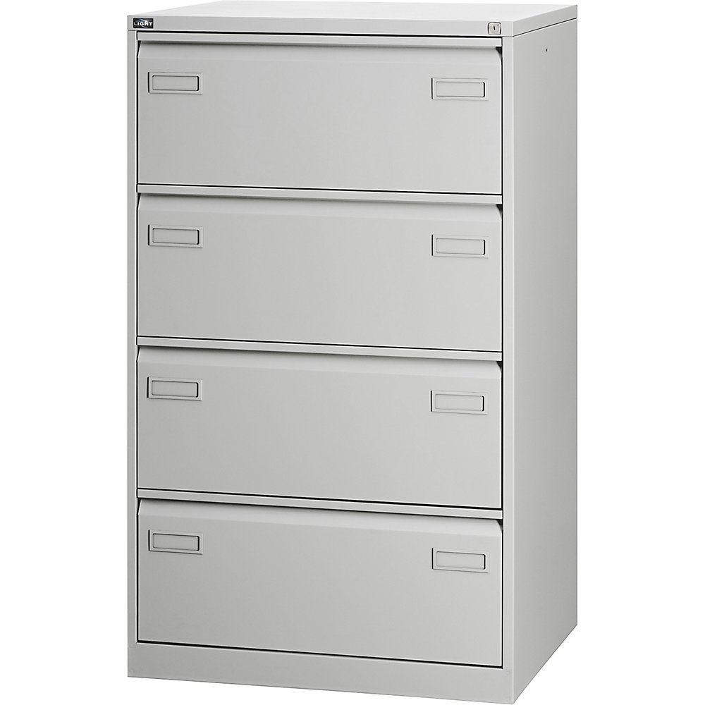 Photos - Other Furniture Bisley 4 drawers, A4 landscape, 4 drawers, A4 landscape, light grey 
