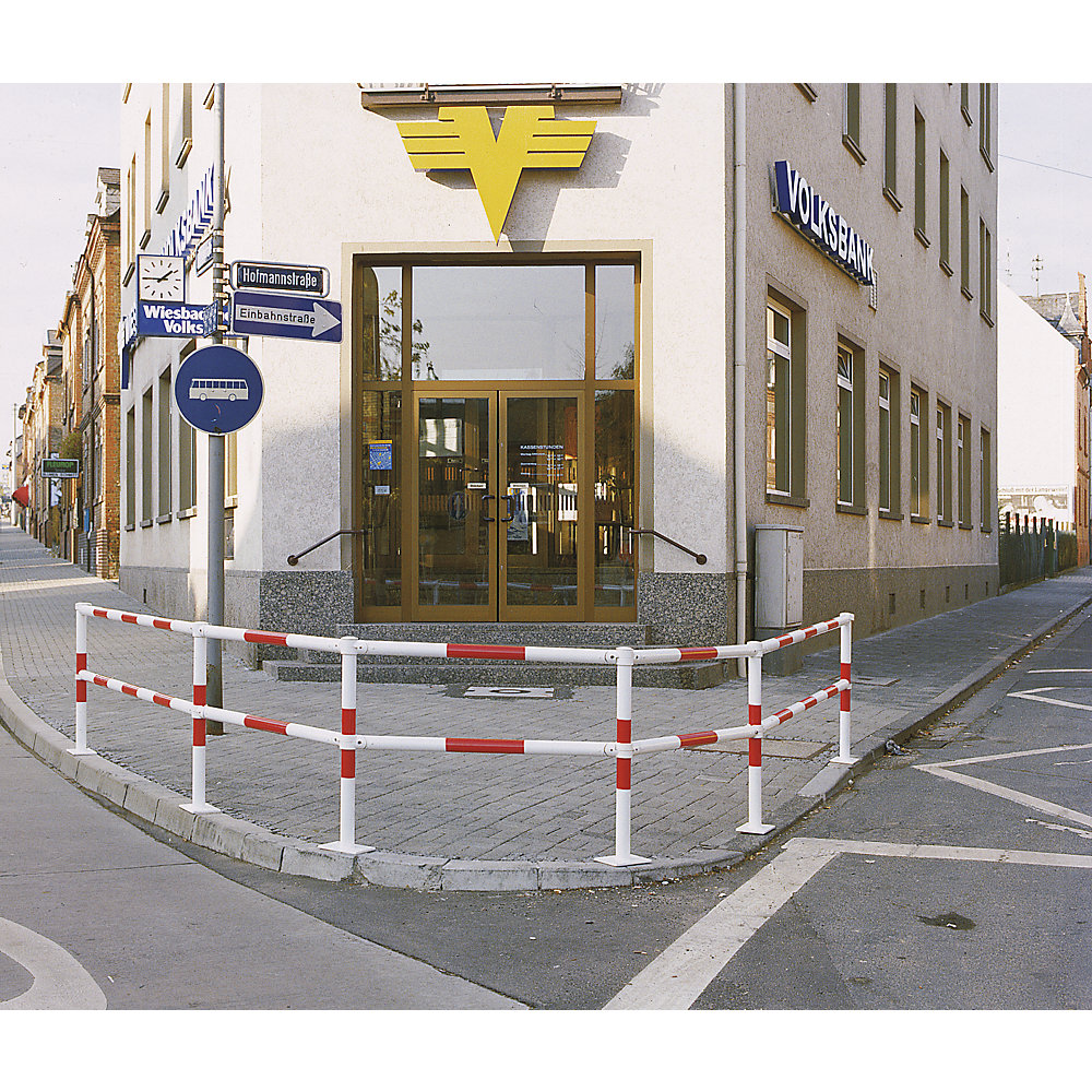 Geländersystem, Standrohr zum Einbetonieren, rot/weiß Moravia 2