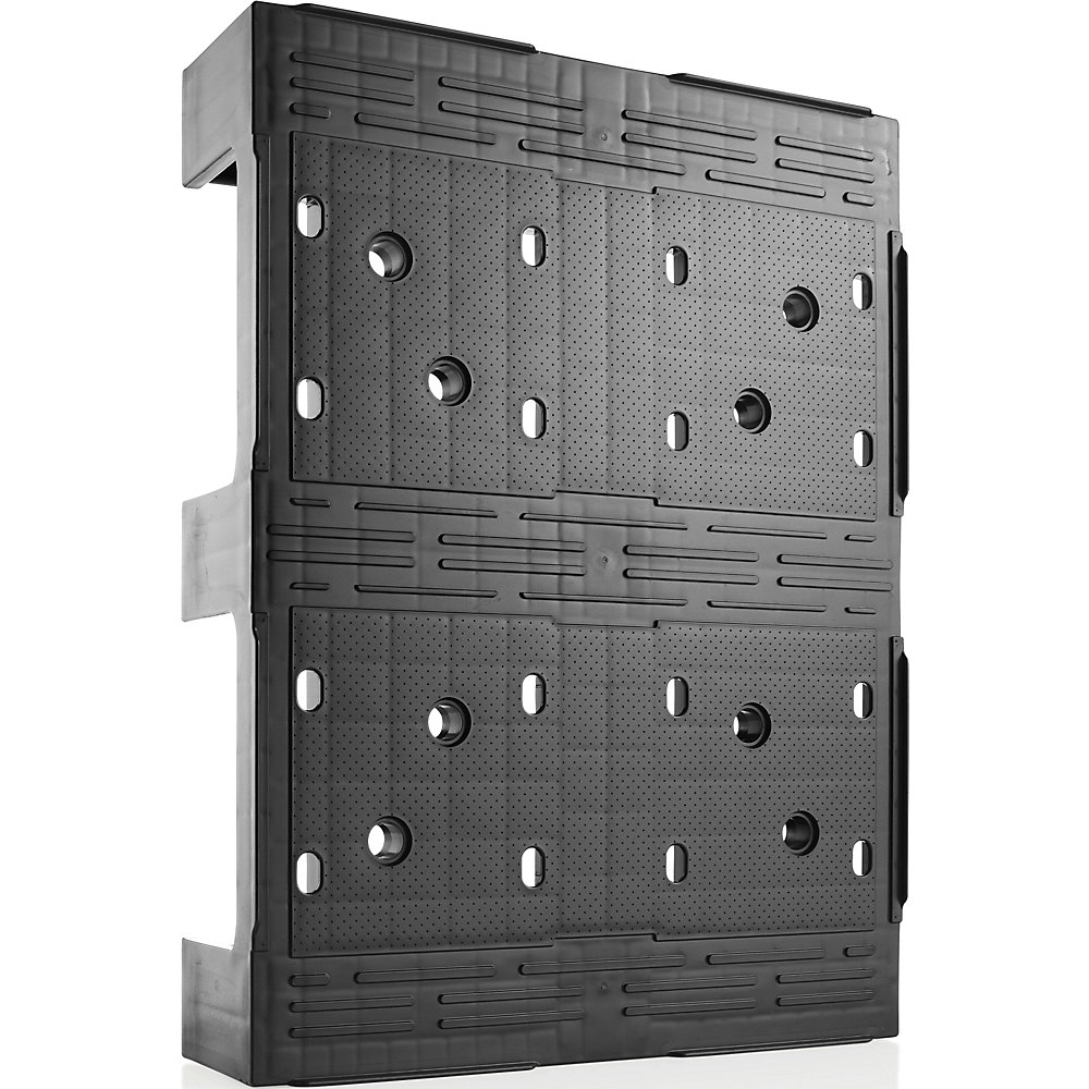 Demi-palette en plastique, noir 2