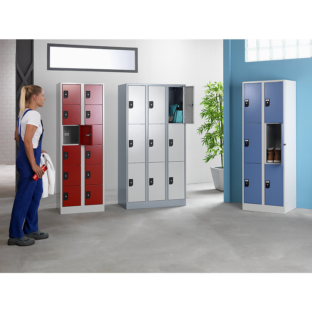 Wolf Stuttgart 6-Compartment Locker Anthracite Gray / Light Gray 2