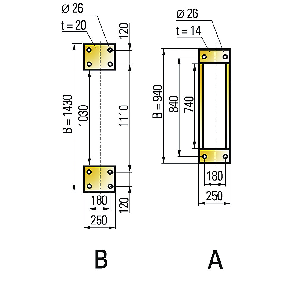 Wandschwenkkran ASSISTENT AW, ohne Elektrokettenzug, Tragfähigkeit 1000 kg, Ausladung 6 m Vetter 2