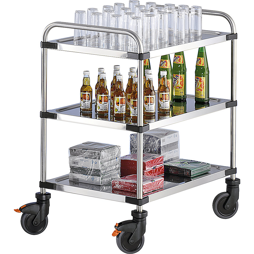 Chariot à plateaux en inox VARITHEK SERVO+