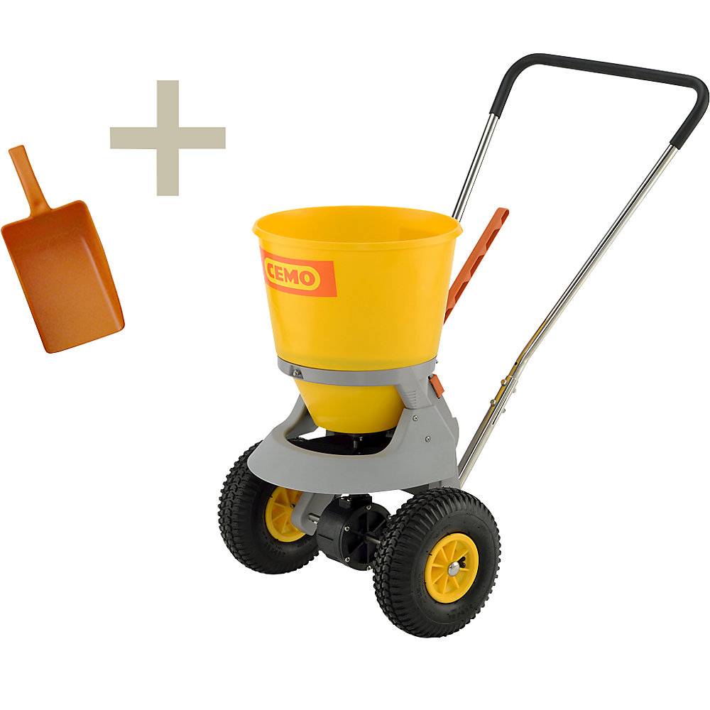 Chariot d'épandage avec pelle manuelle