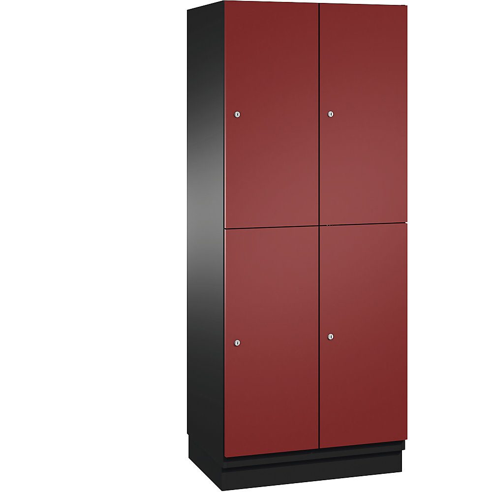 Armoire à casiers CAMBIO avec tringle