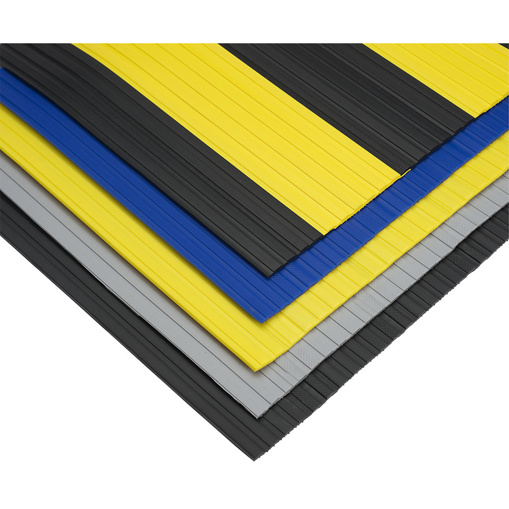 Weich-PVC-Läufer, mit geschlossener Oberfläche, pro lfd. m, grau, Breite 800 mm EHA 2