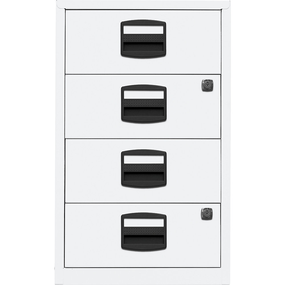Bisley PFA Pedestal Drawer Cabinet Traffic White 2