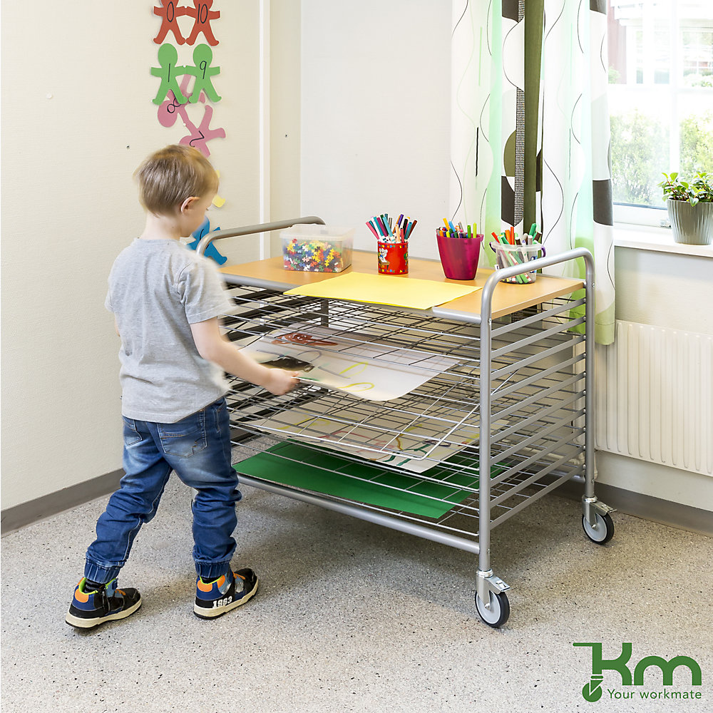 Profi-Trockenwagen, Tragfähigkeit 100 kg, 15 Etagen, ab 4 Stk Kongamek 4