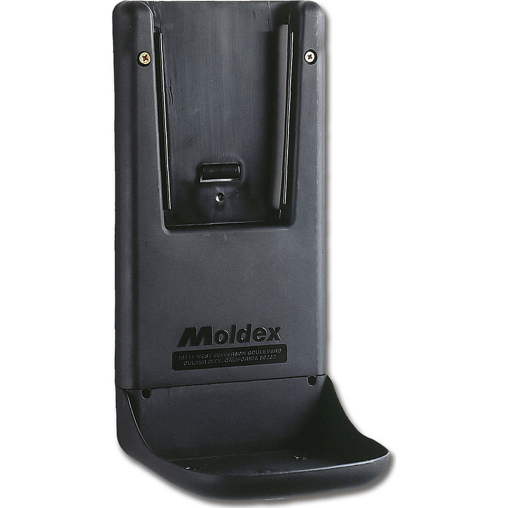 Wall bracket for MOLDEX hearing protection station, for MOLDEX stations, plastic, black