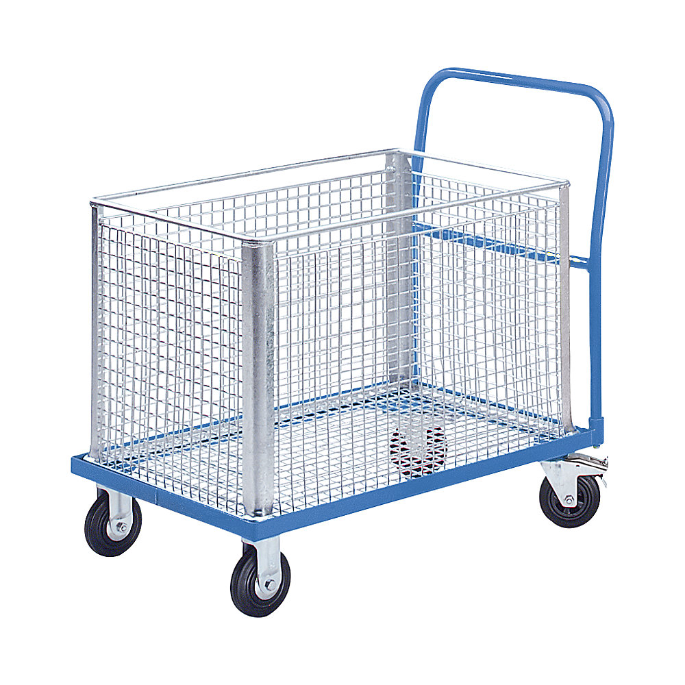 Chariot de magasin en acier