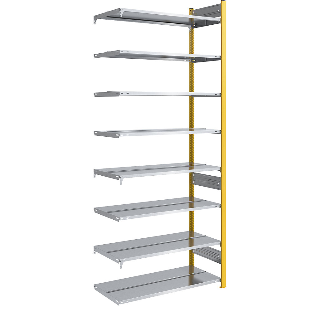 Rayonnage emboîtable pour dossiers, double face, jaune melon