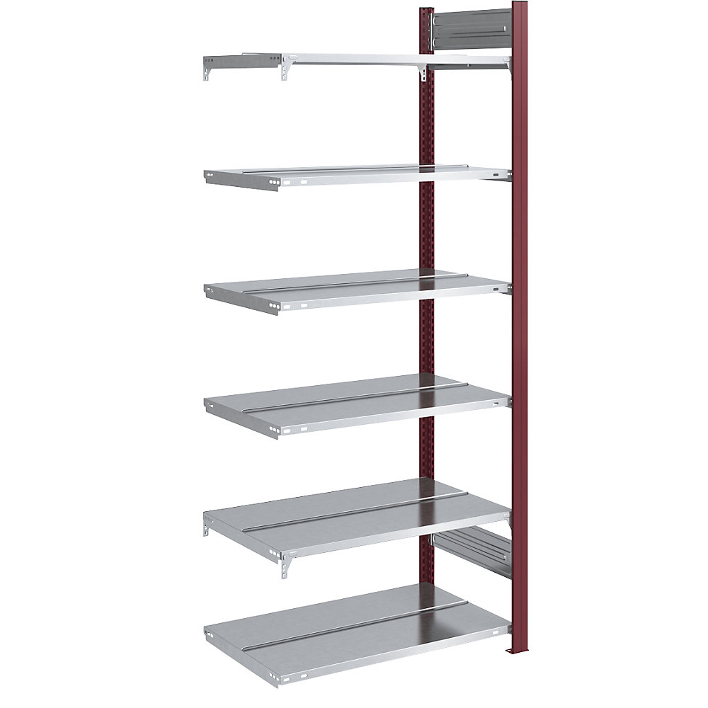 Rayonnage emboîtable pour dossiers, double face, rouge pourpre