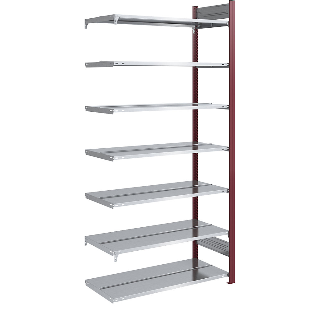 Rayonnage emboîtable pour dossiers, double face, rouge pourpre