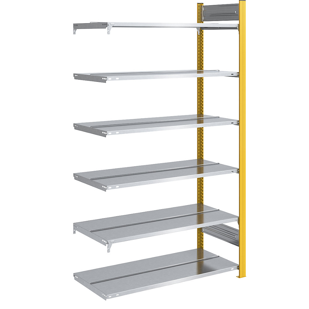 Rayonnage emboîtable pour dossiers, double face, jaune melon