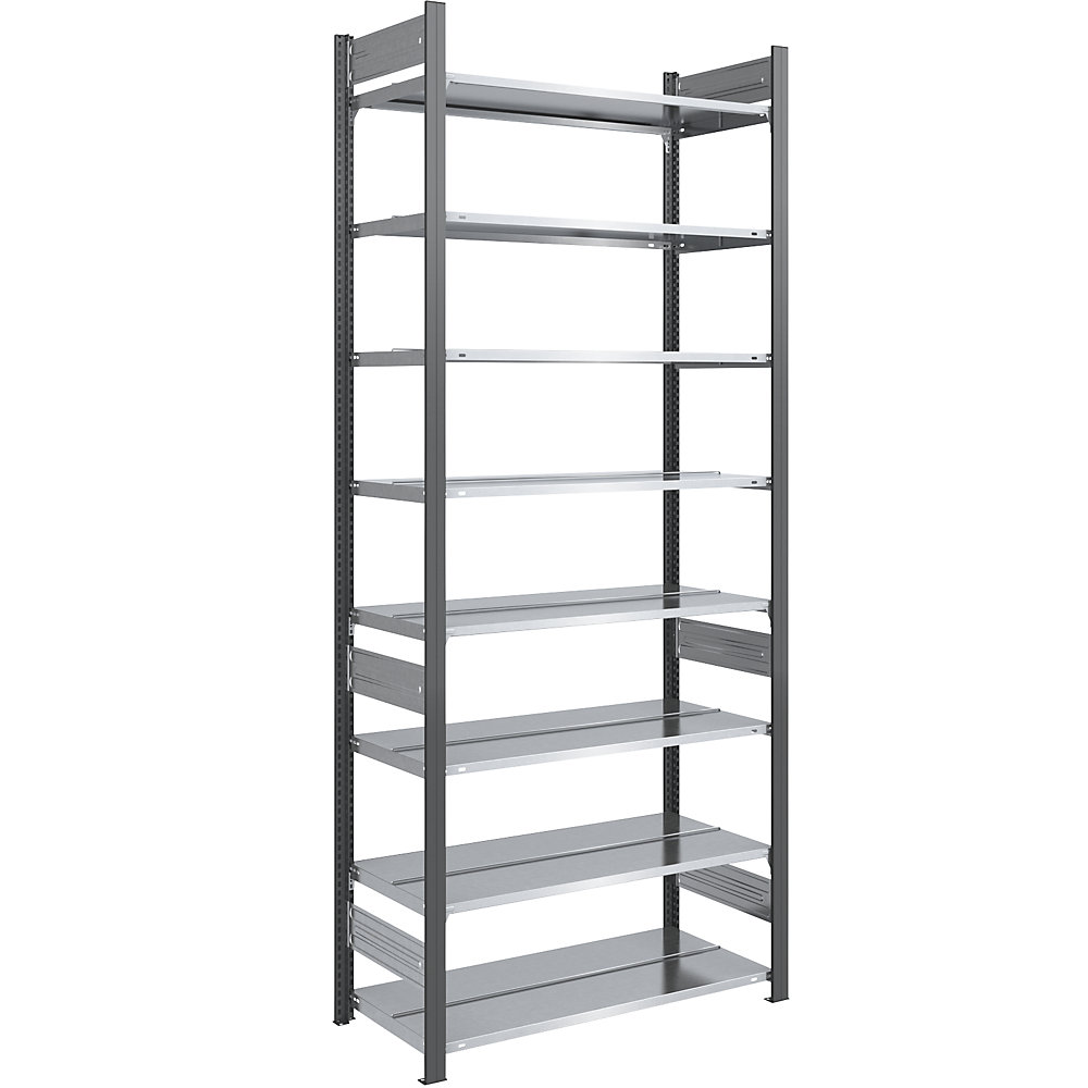 Rayonnage emboîtable pour dossiers, double face, anthracite