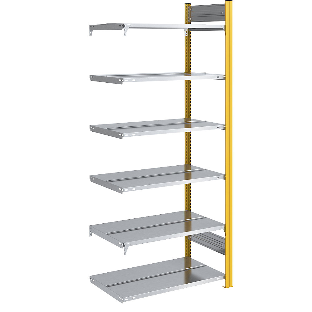 Rayonnage emboîtable pour dossiers, double face, jaune melon