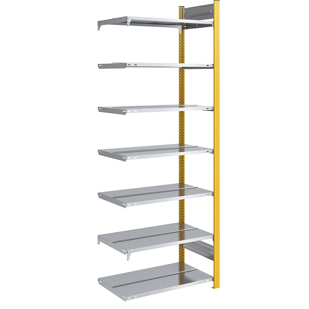 Rayonnage emboîtable pour dossiers, double face, jaune melon