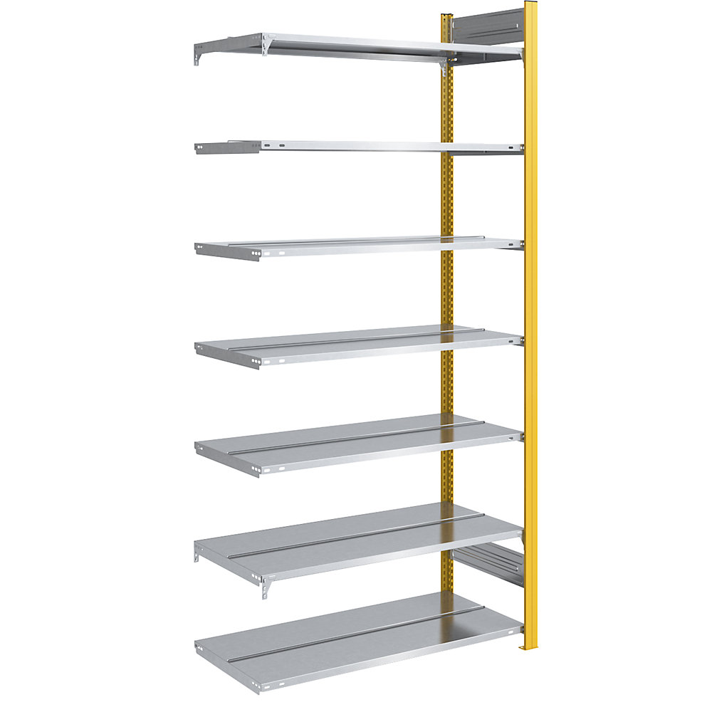 Rayonnage emboîtable pour dossiers, double face, jaune melon