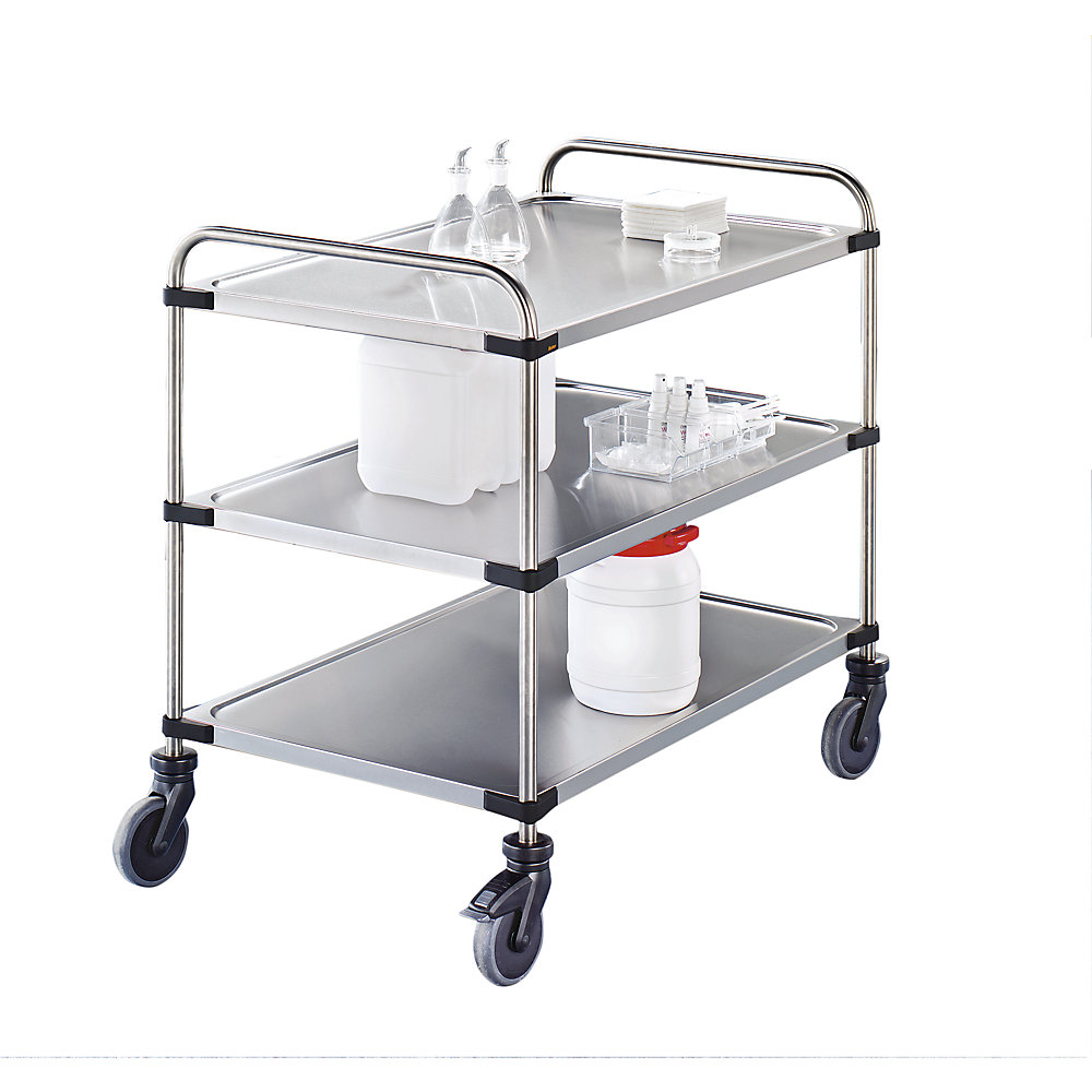 Chariot à plateaux en inox VARITHEK SERVO+