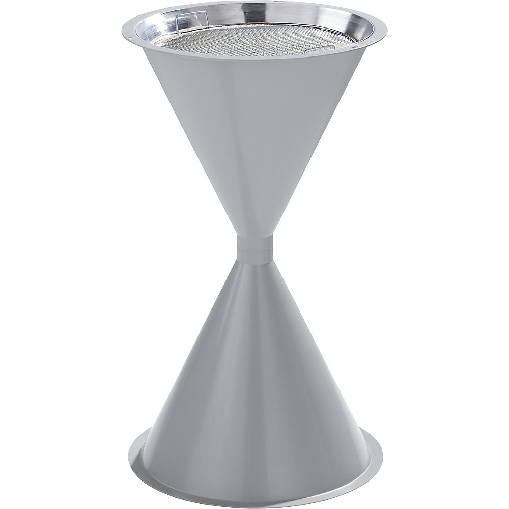 VAR Cendrier en forme de quille, sans toit, argent