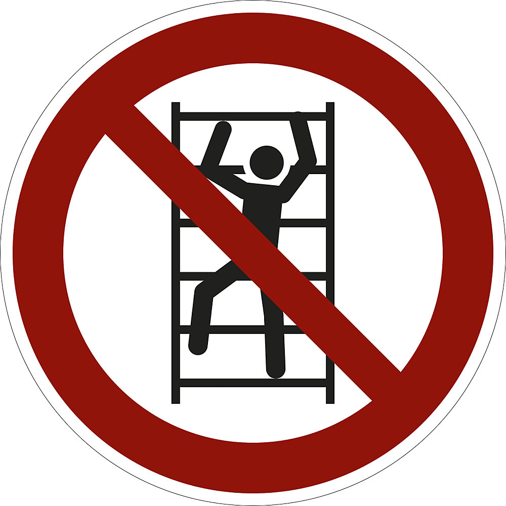 Panneaux d'interdiction, accès interdit aux personnes non autorisées, lot de 10, film, Ø 200 mm