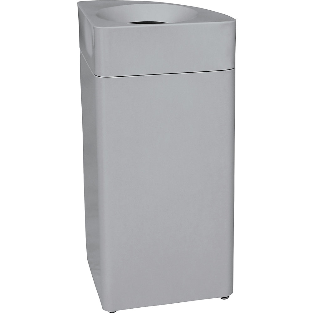 Poubelle en quart de cercle