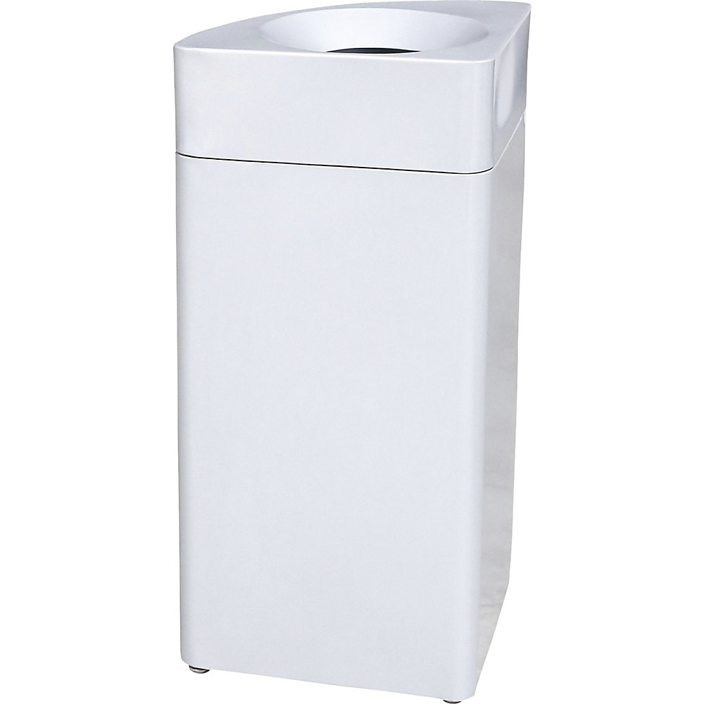 Poubelle en quart de cercle