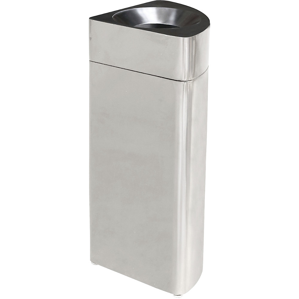 Poubelle en quart de cercle