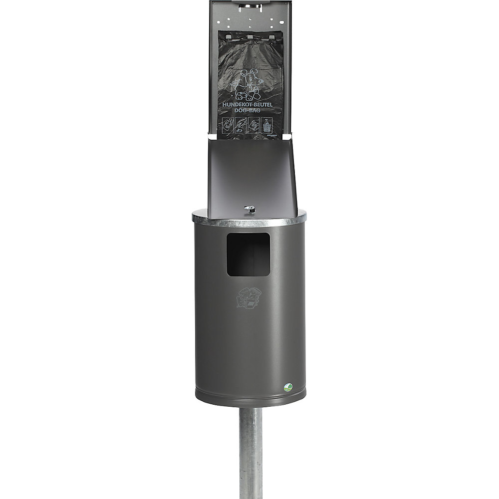 Hundetoilette Dog Waste Station Silver-Gray 2