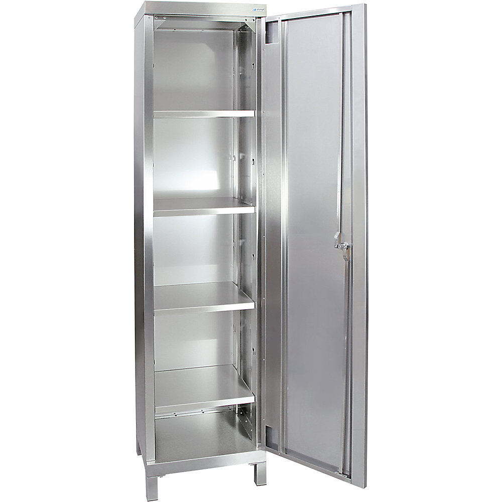 Armoire à porte battante, en inox