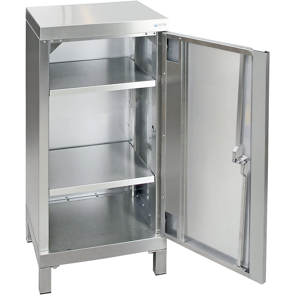 Armoire à porte battante, en inox